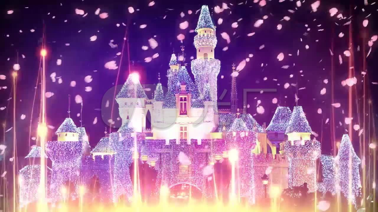超唯美梦幻城堡浪漫花瓣雨婚礼