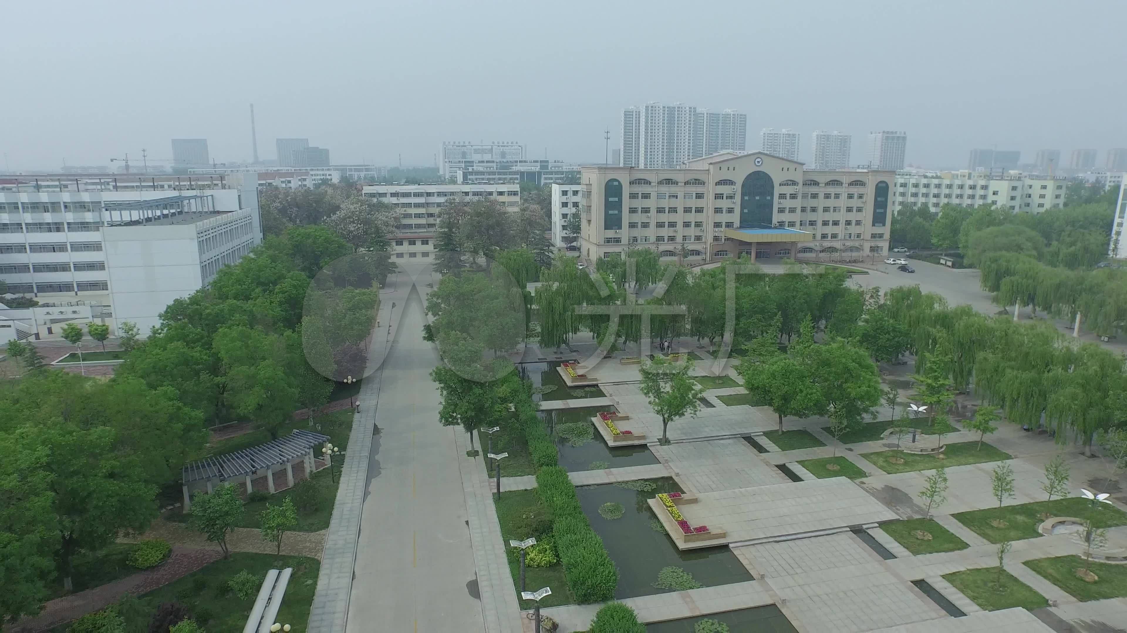 潍坊科技学院航拍(1)_3840x2160_高清视频素材下载(:)