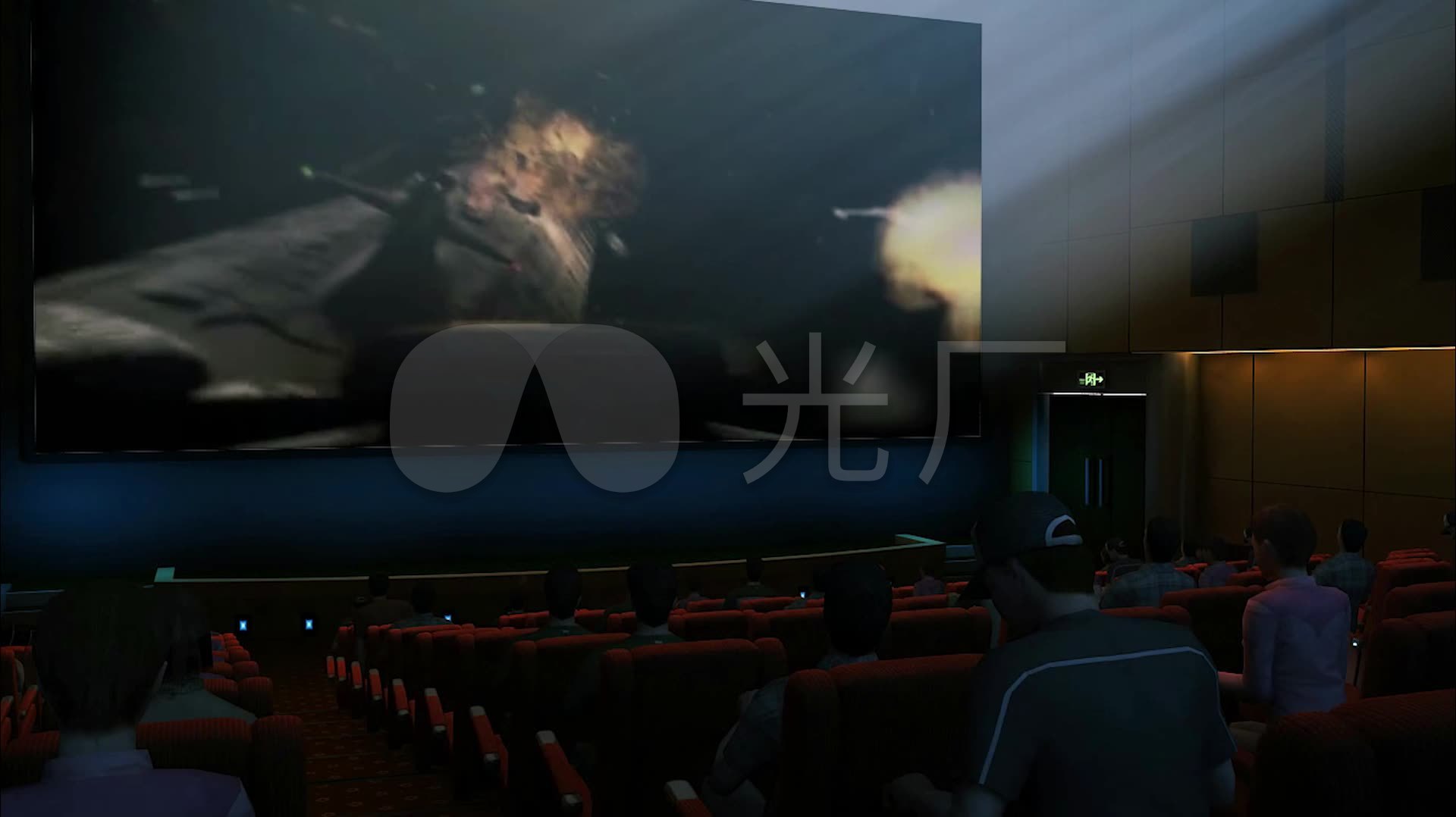 视频素材 实拍视频 金融商业 电影院imax3d电影院  来自视频原始文件