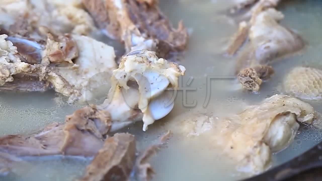 铁锅水煮羊肉手扒羊肉羊肉汤羊肉架