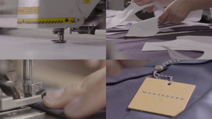 服装设计师画图设计机器布料裁剪缝纫