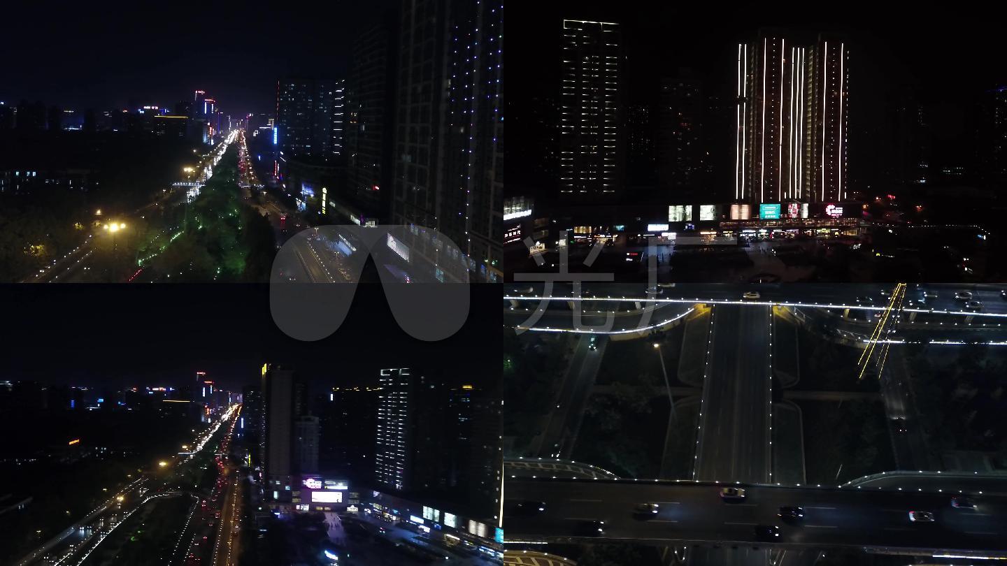 航拍西安城市迷人夜景-亮化工程_1920X1080理疗后中风步聚图片