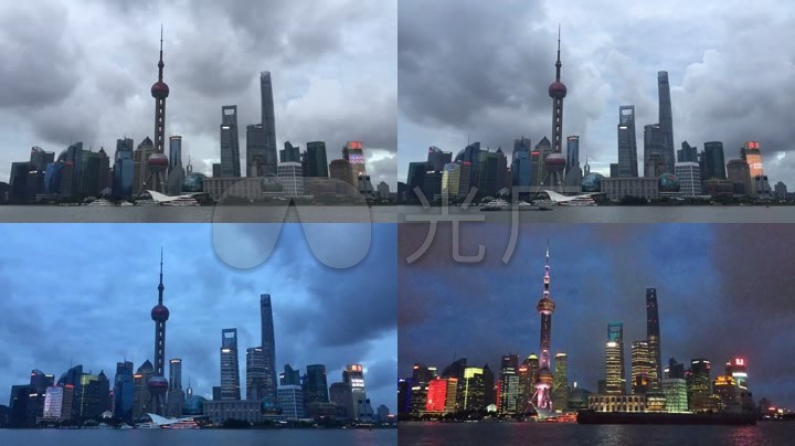 上海白天转黑夜