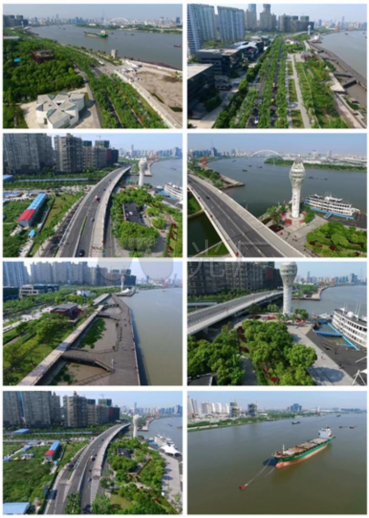 上海徐汇滨江徐汇滨江徐汇滨江航拍上海徐汇滨江风景航拍徐汇区西岸