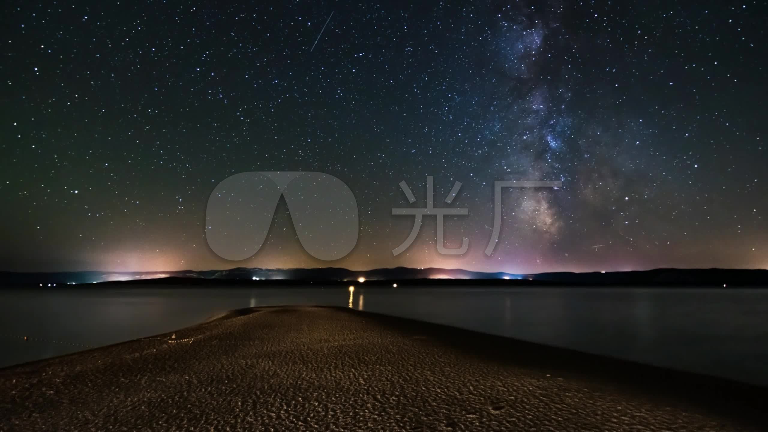 时光流逝 夜景 日月星辰 城堡 星空