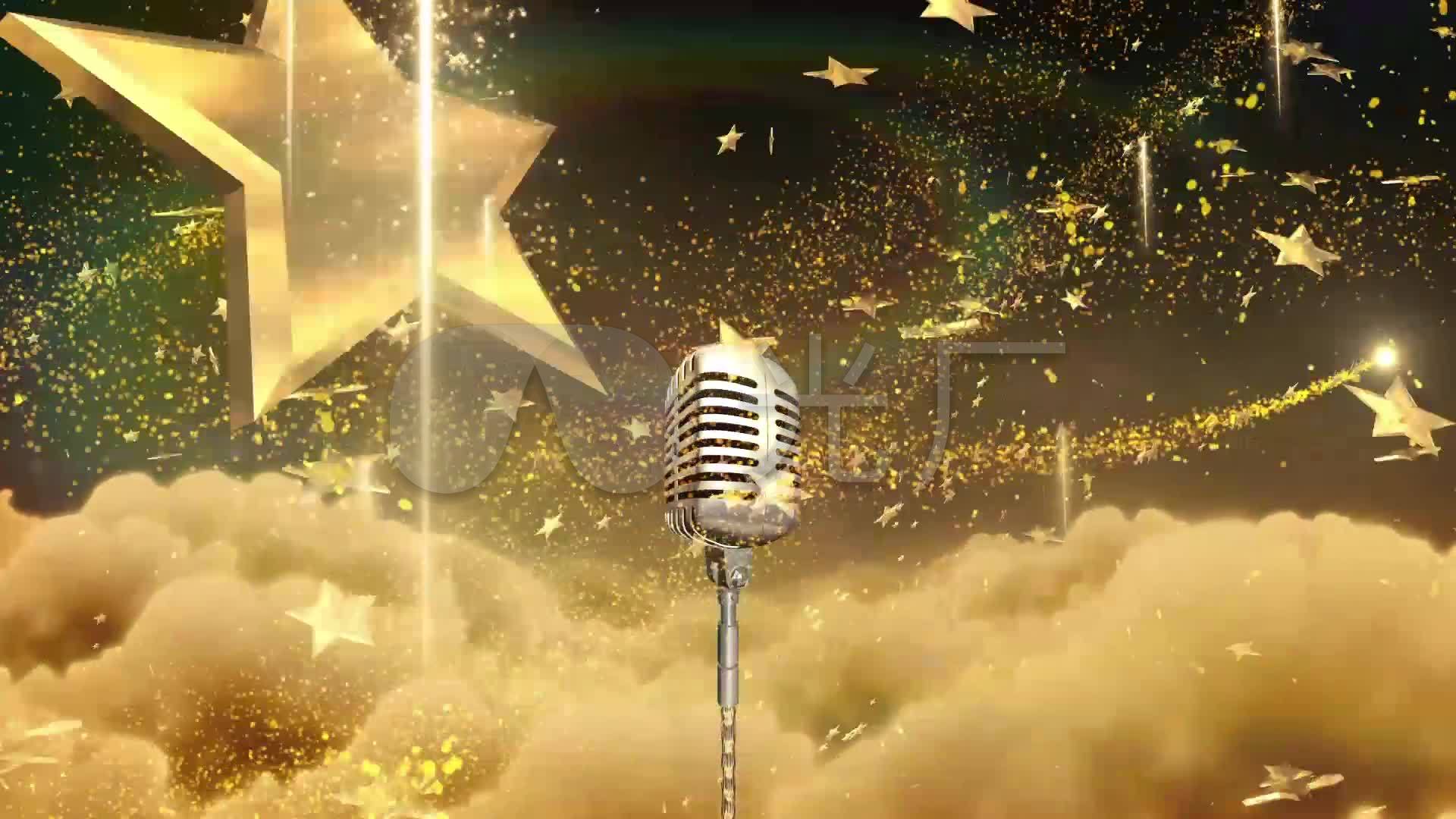 麦克风颁奖典礼金话筒_1920x1080_高清视频素材下载(编号:1937583)