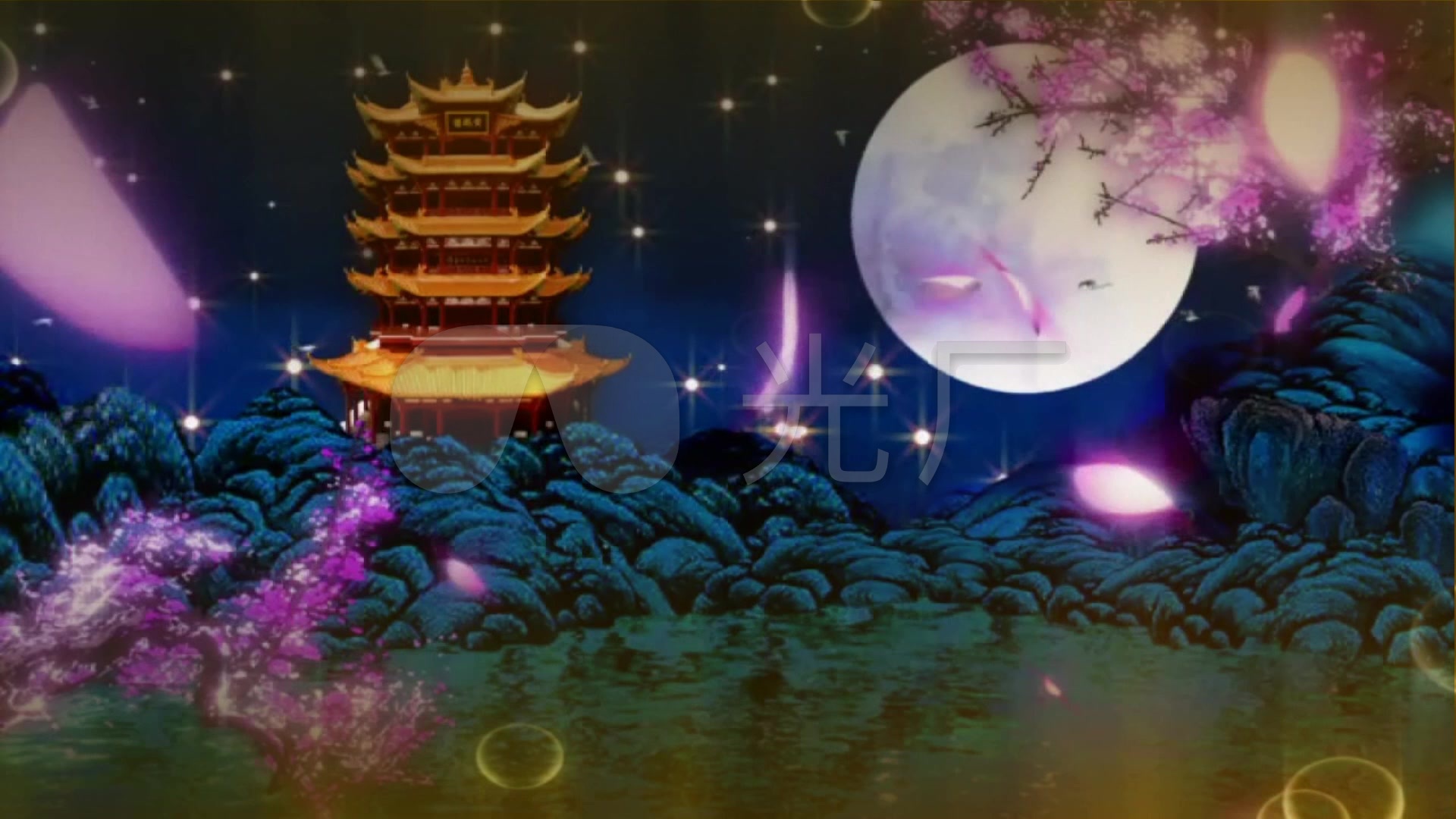 歌曲月满西楼背景视频