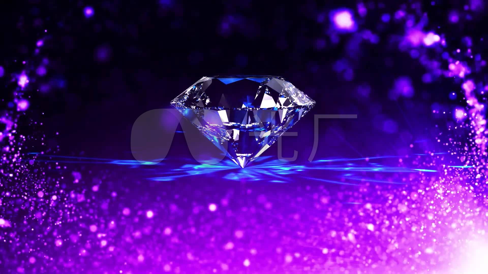 浪漫唯美紫色粒子钻石led背景视频