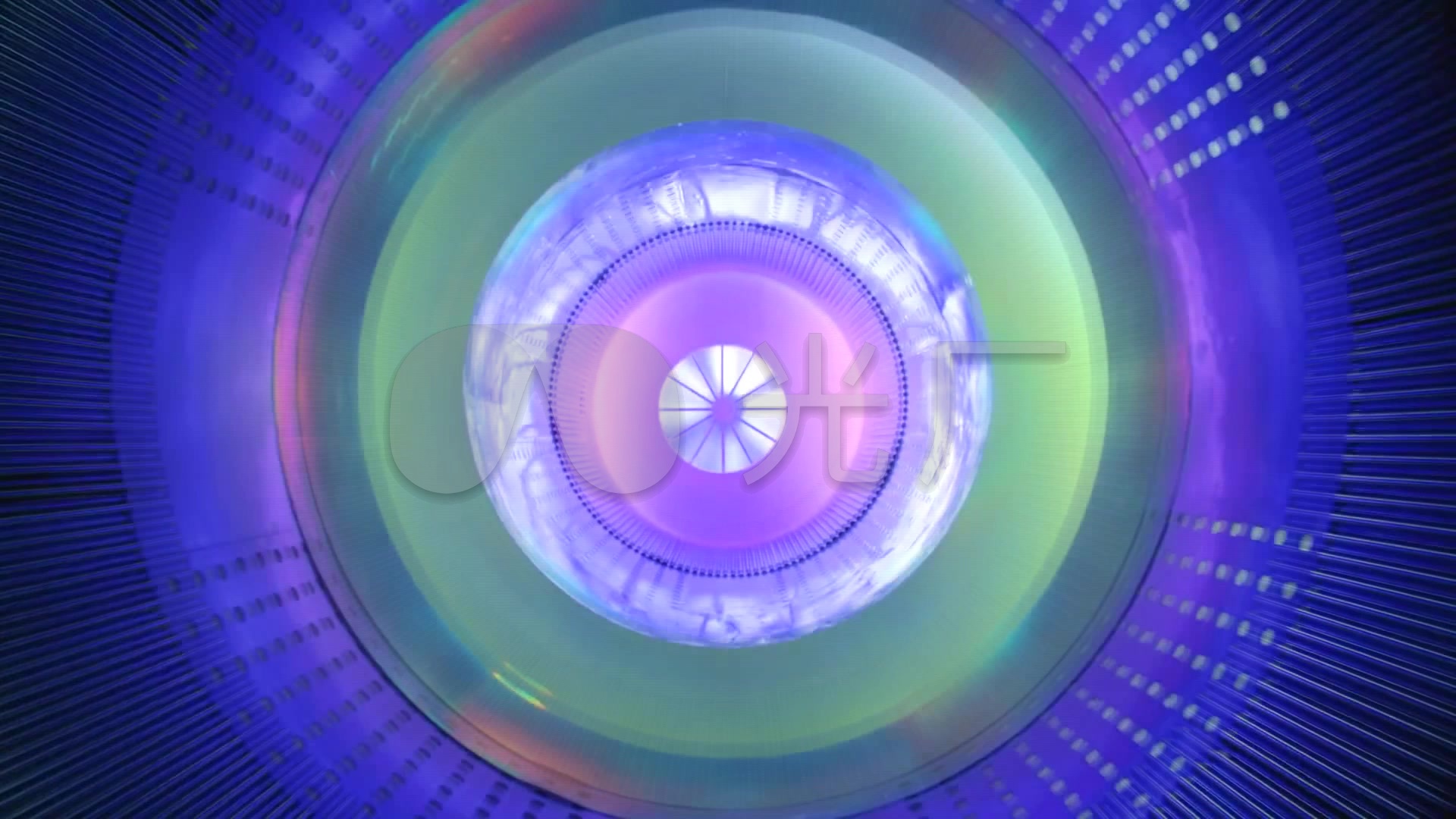 抖音淡蓝淡紫色镭射光蝶放射led背景-2
