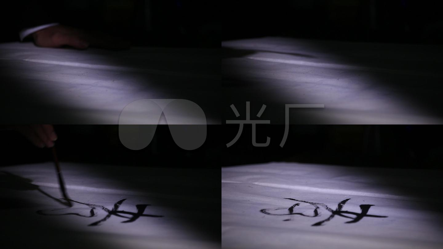 古代旧社会小孩私塾看书读书上学写字毛笔书