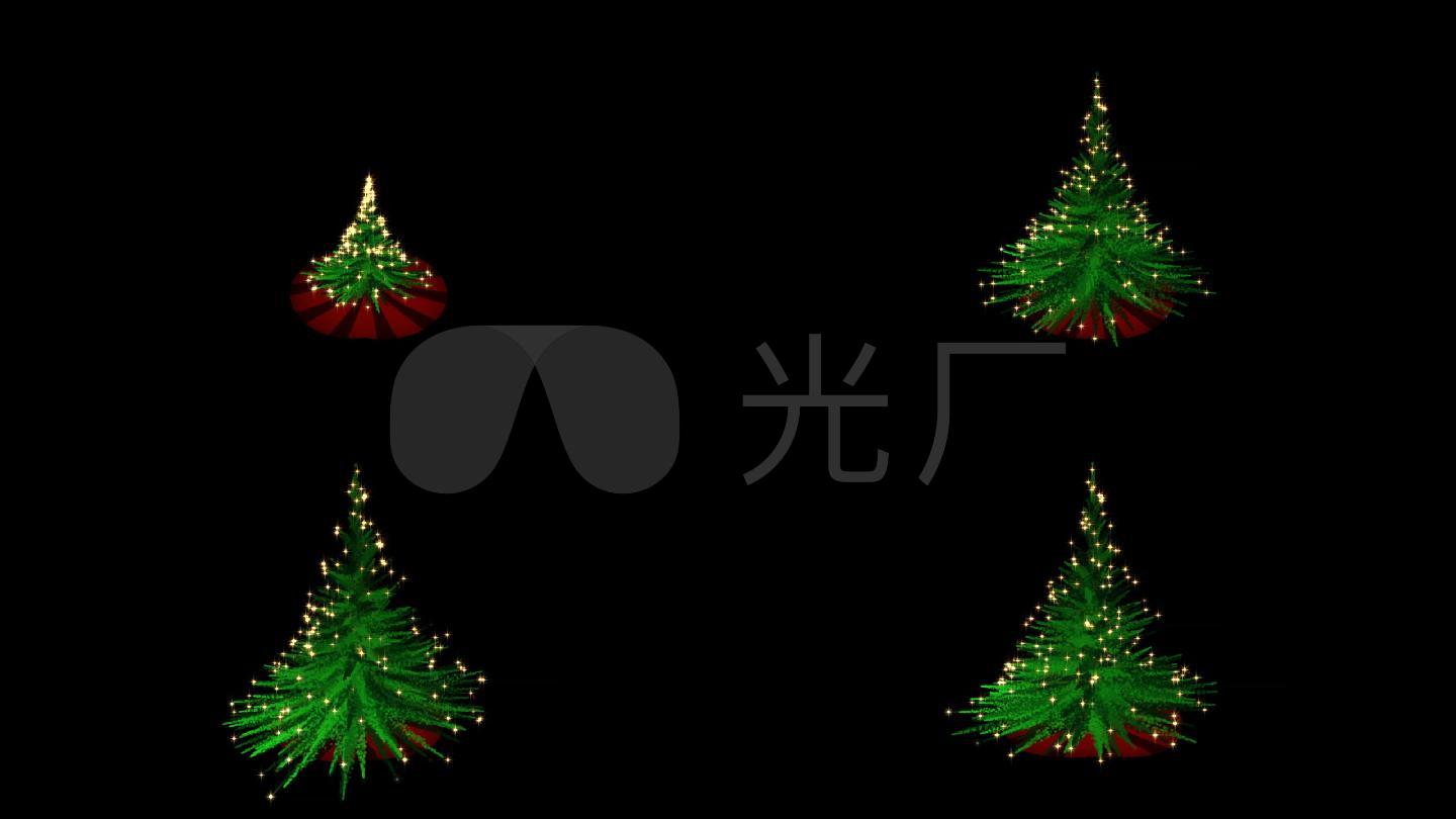 旋转的圣诞树