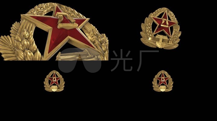 部队素材军徽渲染