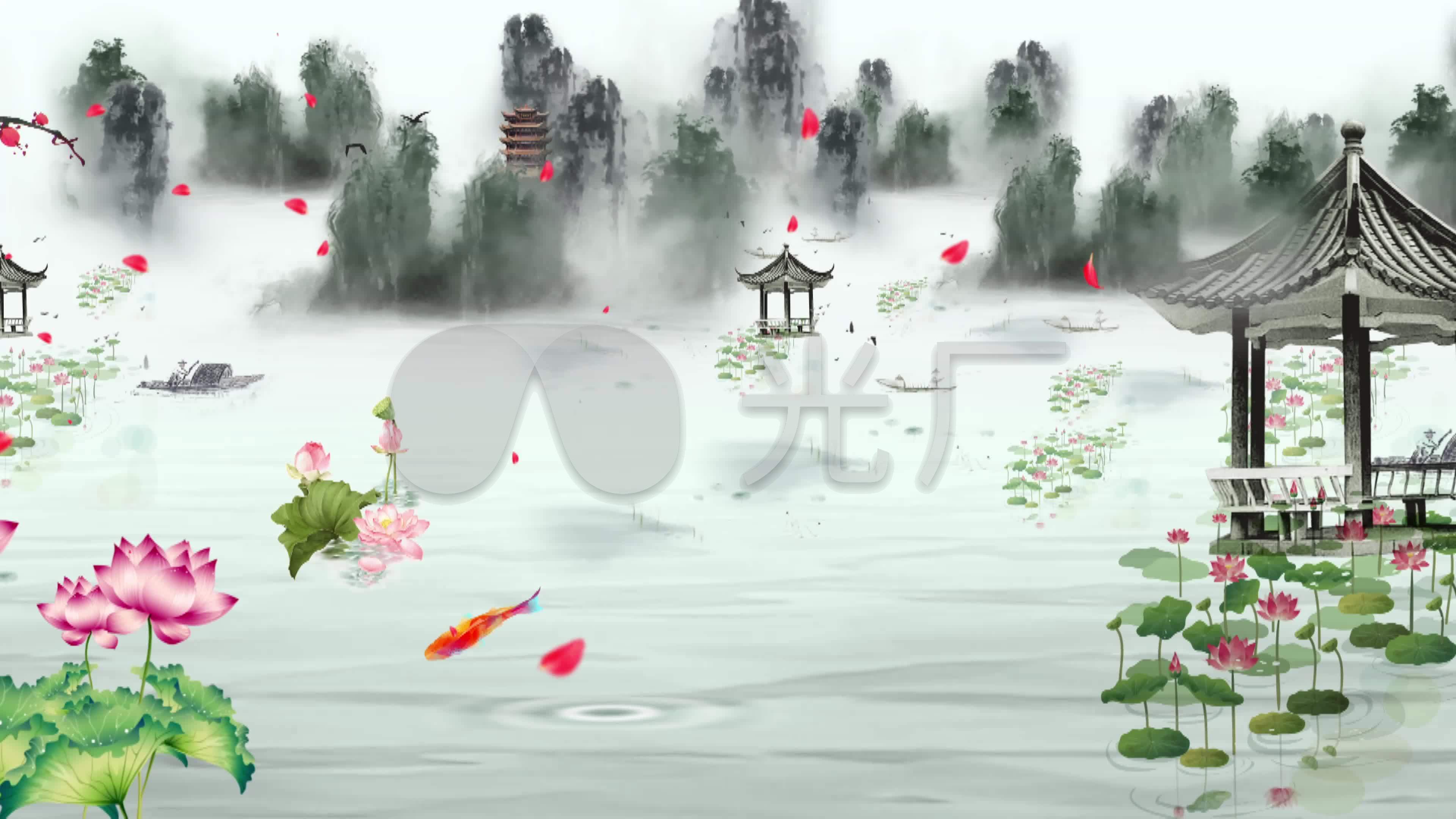 4k超高清壁纸中国风,1920x1080动漫壁纸4k 【原创】4k超清中国风水墨山水背景01_3840x2160_高清