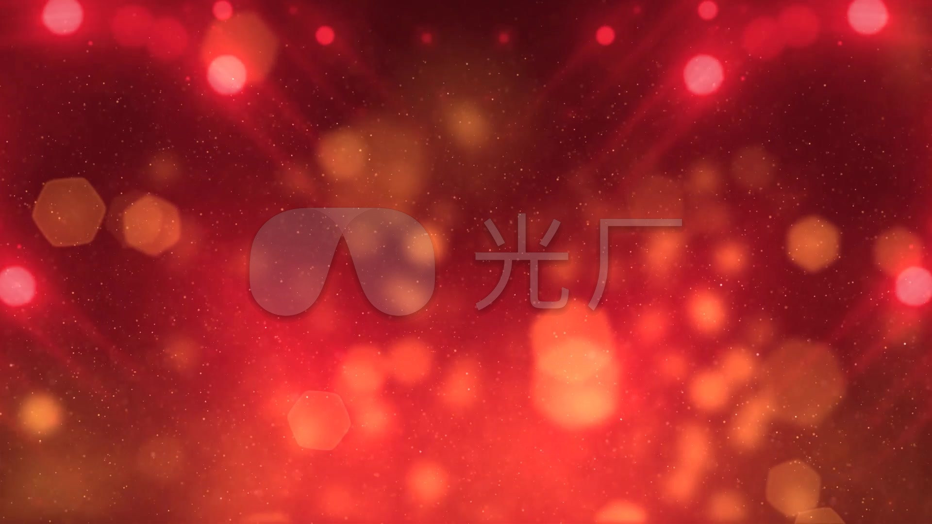 红色新年大气颁奖背景喜庆粒子背景红色舞台