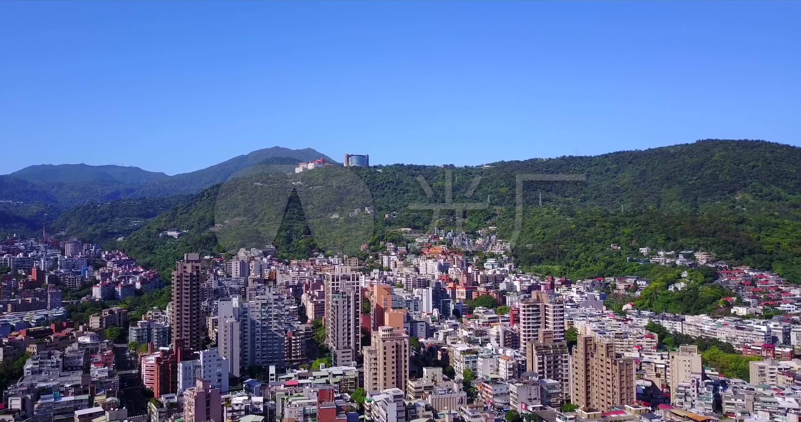 航拍台湾台北天母