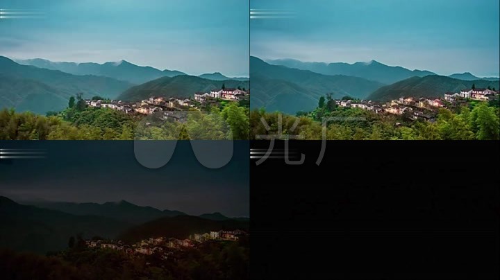 静谧山庄夜幕降临