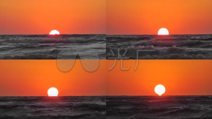 太阳升起日出太阳日落时间消逝时_1920x1080_高清视频素材下载(编号