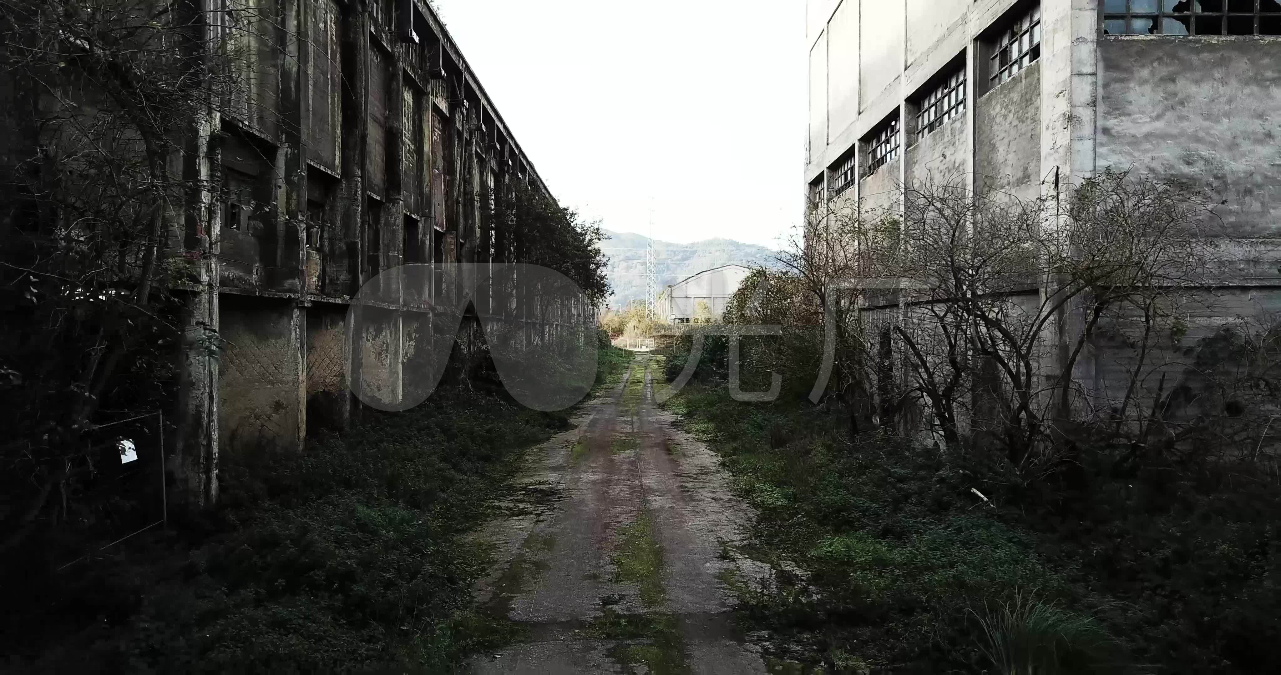 4k核污染后的废弃工厂_4096x2160_高清视频素材下载(编号:2011165)