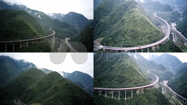 航拍雅西高速