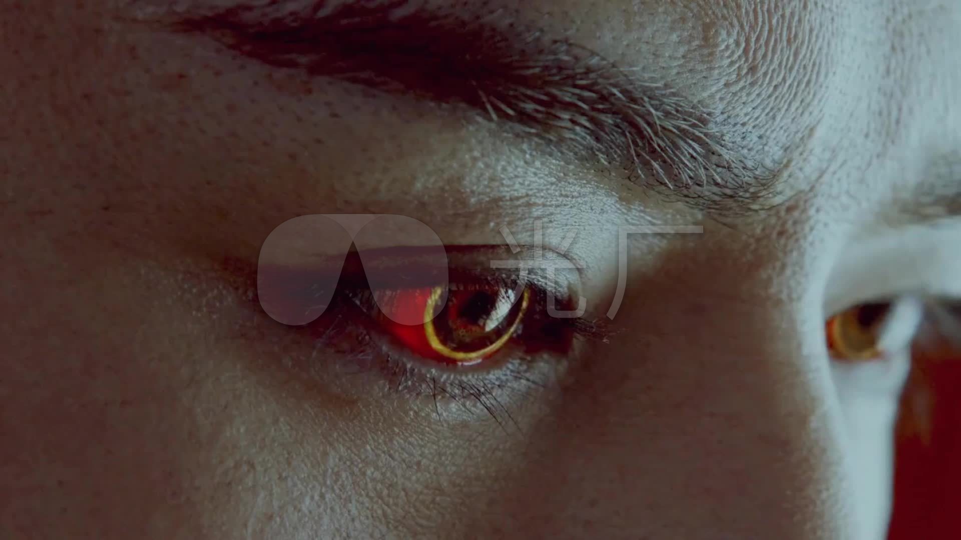 红眼-美瞳-走火入魔-红眼病_1920x1080_高清视频素材下载(编号