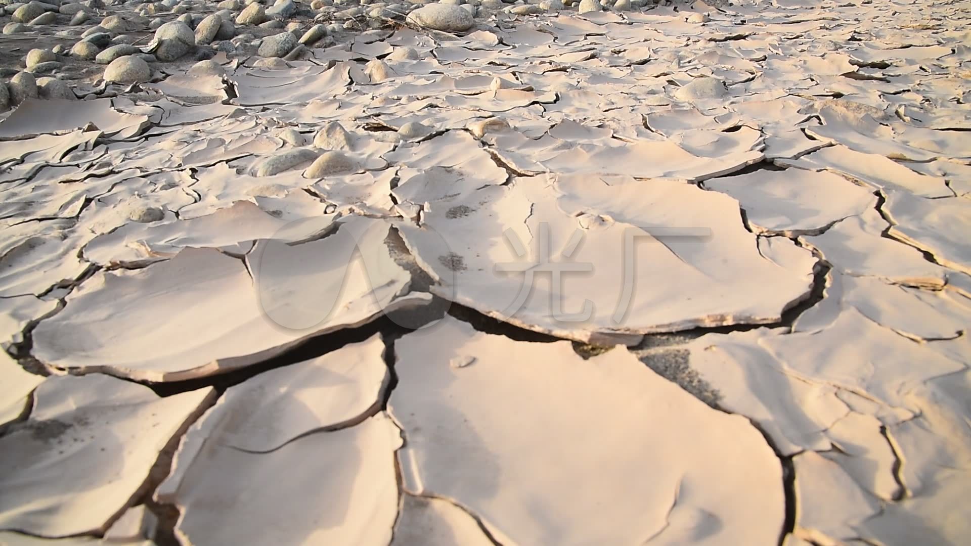 水土流失地裂环境恶劣沙漠地貌视频素材