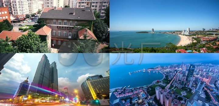 山东青岛城市旅游片素材