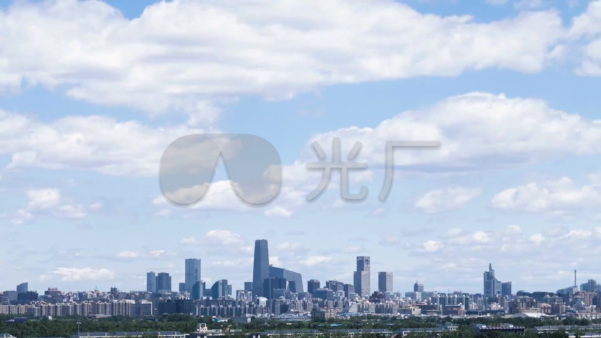北京 全景 延时摄影 城市 建筑 天空