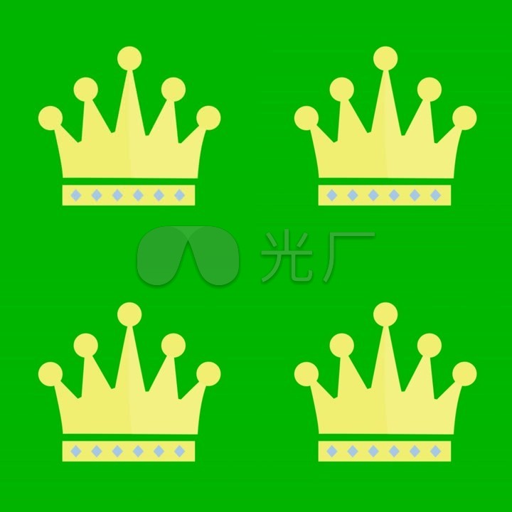 皇冠图标平面flash动画mg