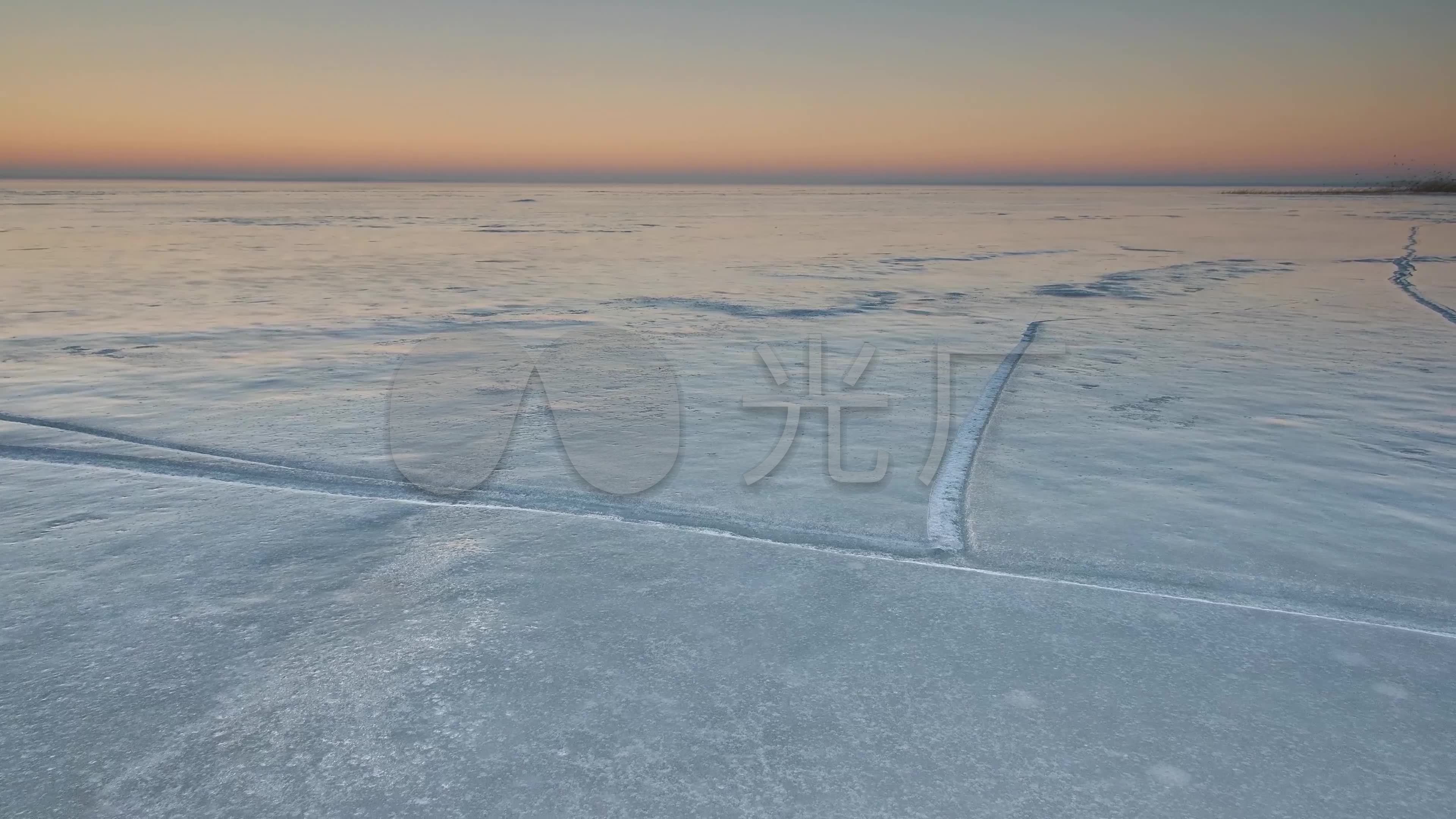 湖面结冰4k