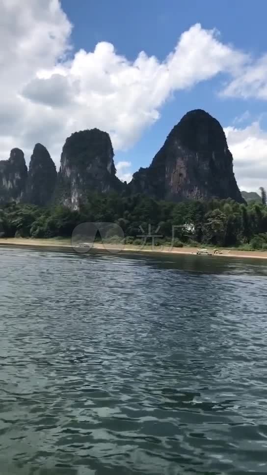 山水桂林山水风景天空背景_544x966_高清视频素材下载