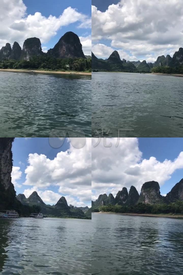 山水桂林山水风景天空背景