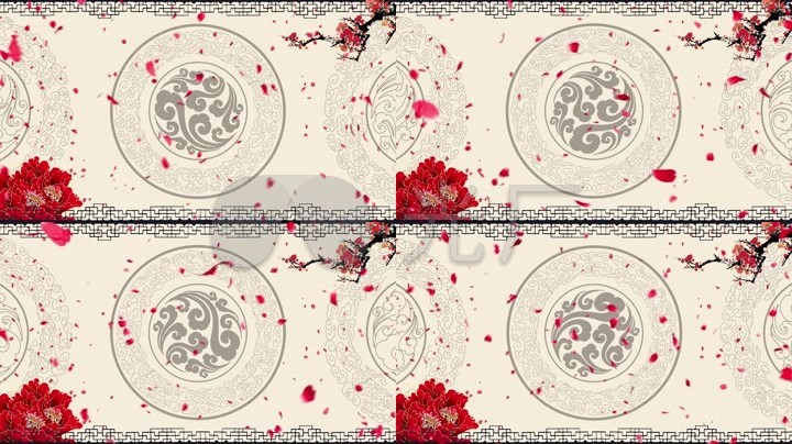 中国风花纹旋转戏曲京剧相声小品背景