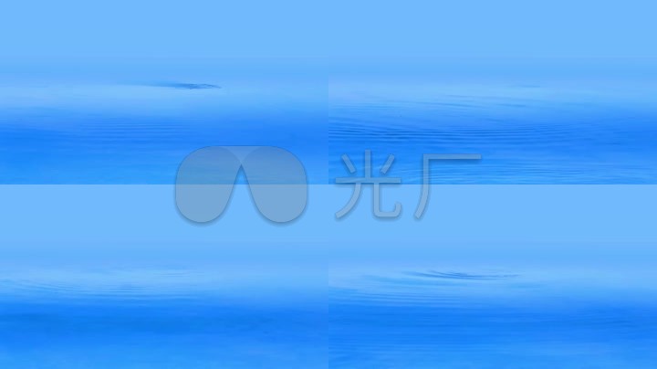 蓝色水表面唯美舞台演绎素材