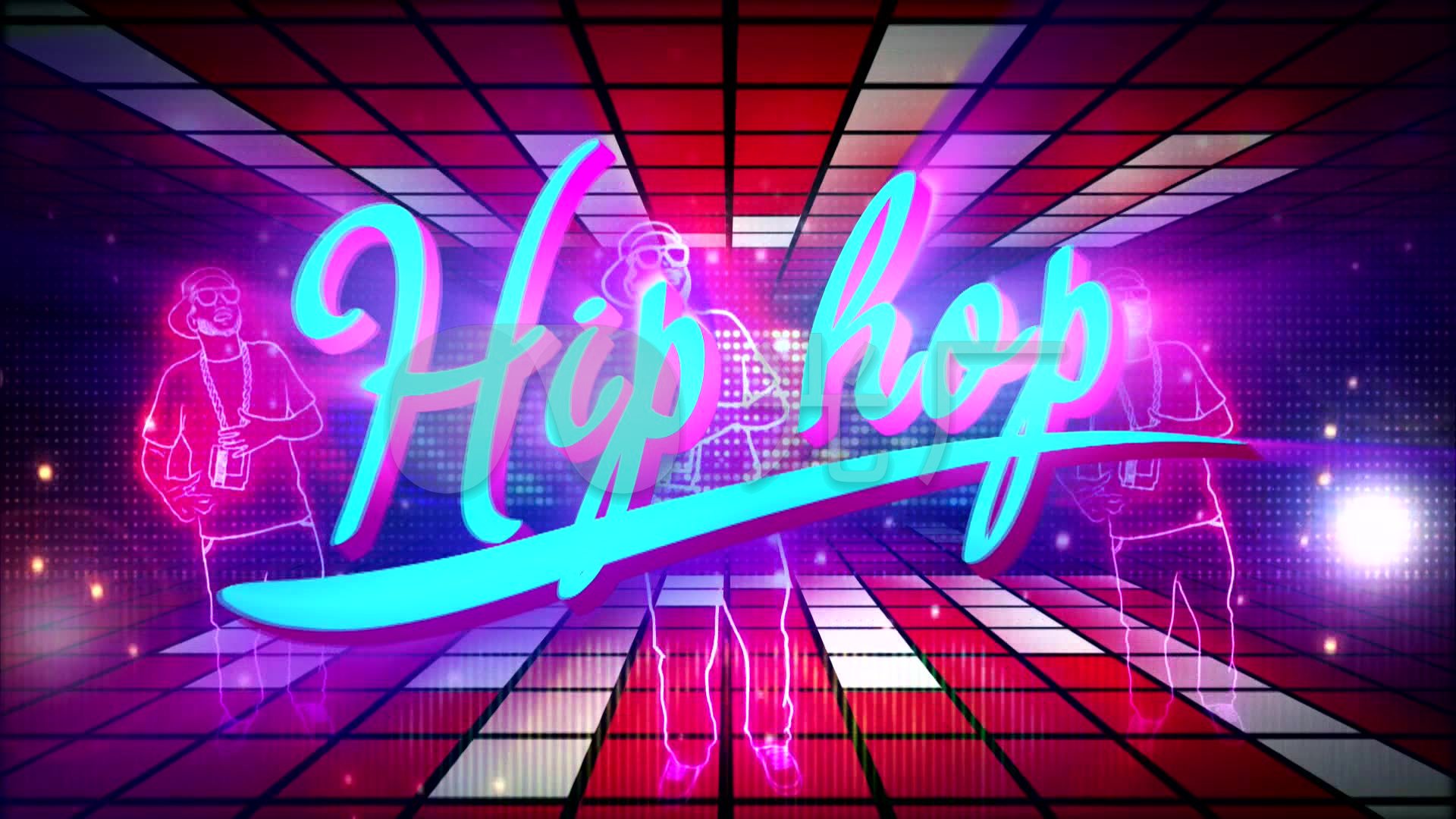 流行嘻哈音乐hiphop演出通用节奏背景_1920x1080_高清视频素材下载