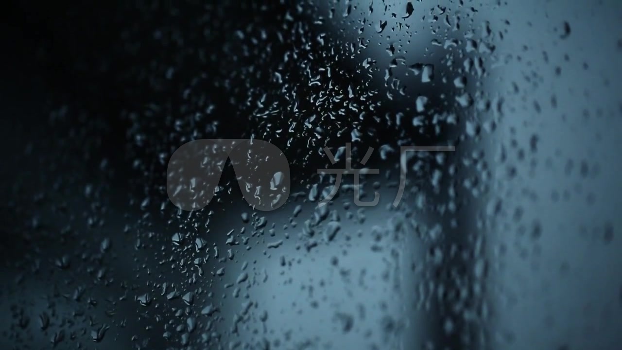 视频素材 实拍视频 自然风景 下雨的玻璃窗  来自视频原始文件或预览