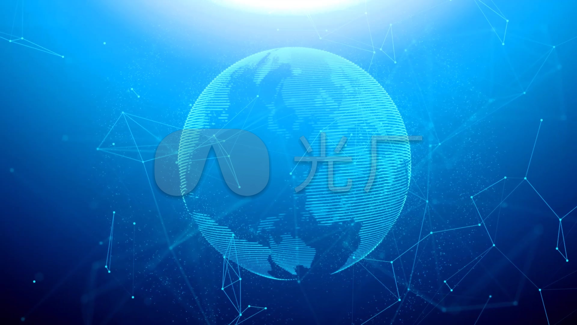 蓝色科技背景视频_1920x1080_高清视频素材下载(编号