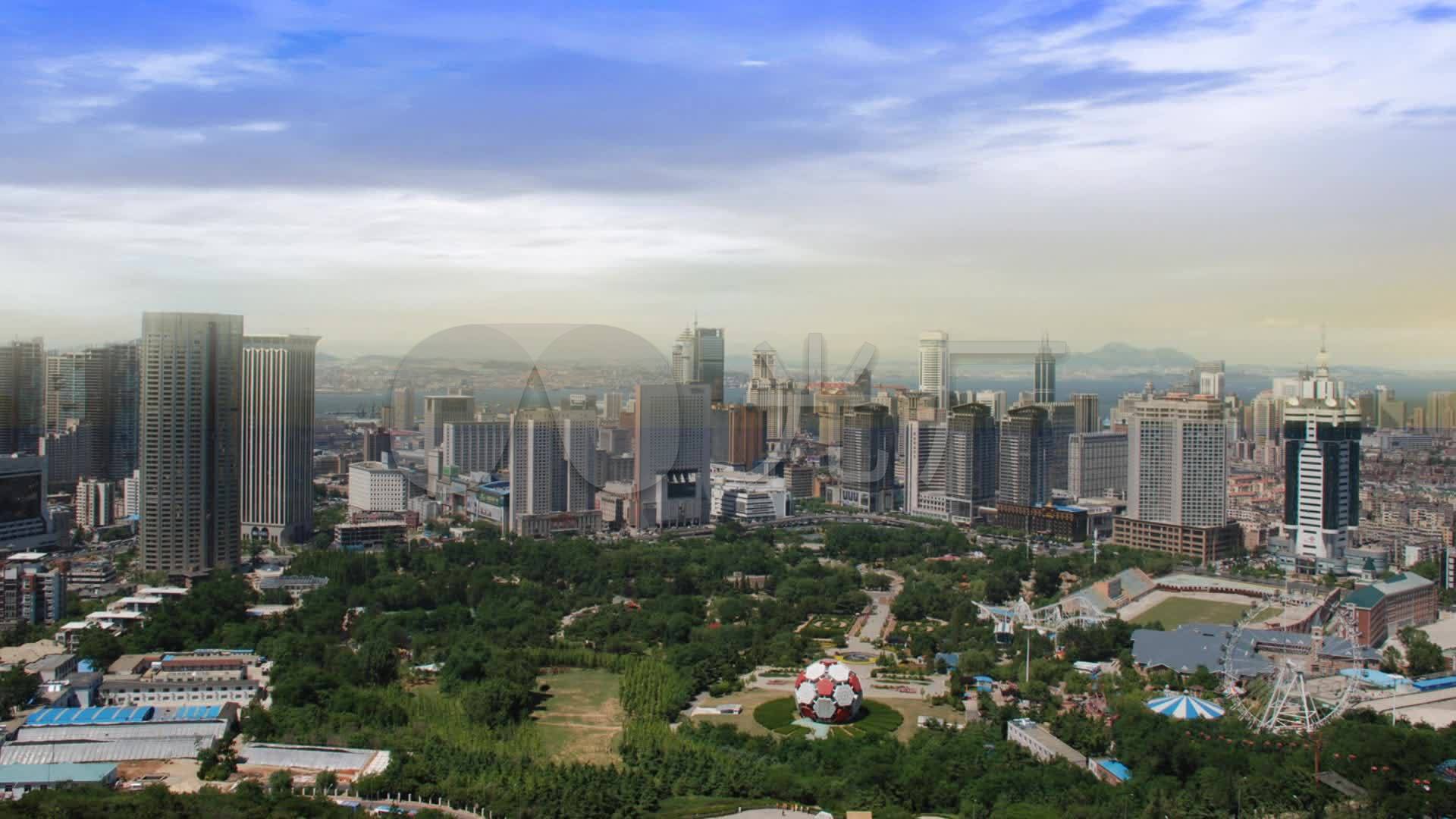 美丽的辽宁朝阳市标志建筑全景_1920x1080_高清视频