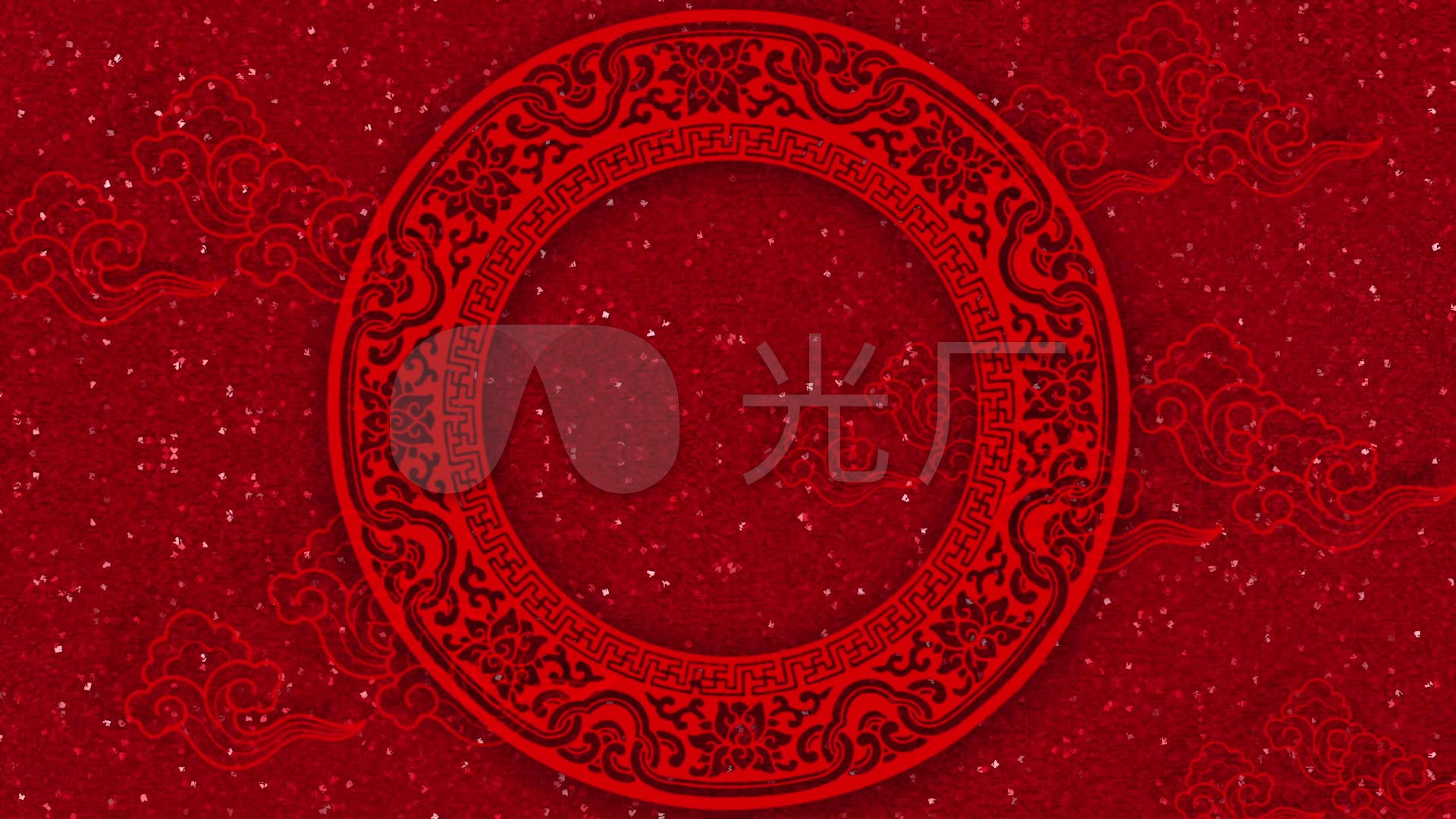 中国风红色闪光背景视频素材