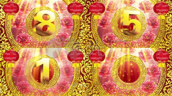 2019猪年春晚倒计时led视频