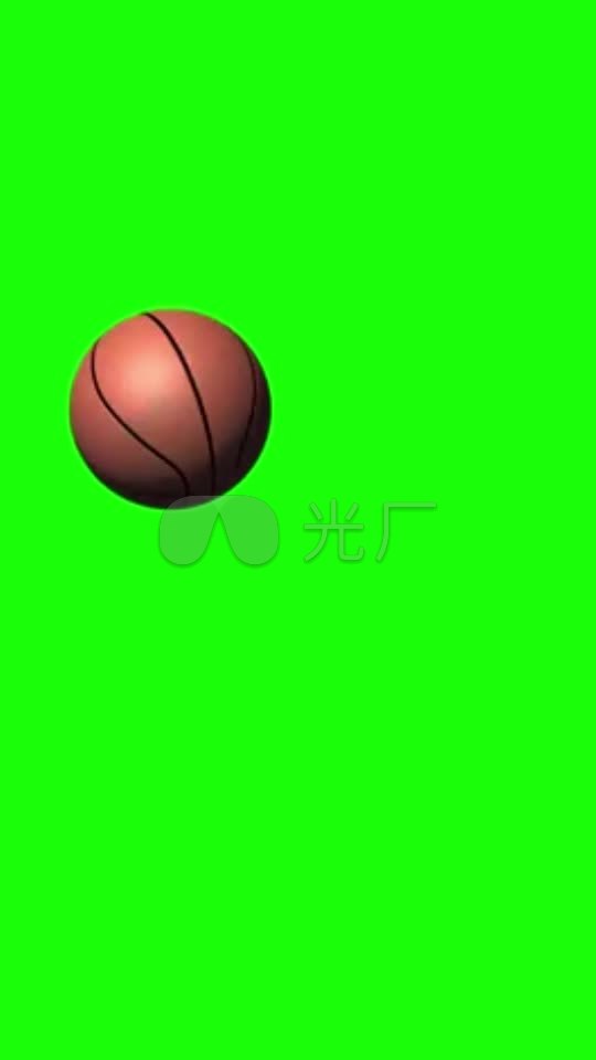篮球旋转体育运动蓝布绿布巧影素材_540X96