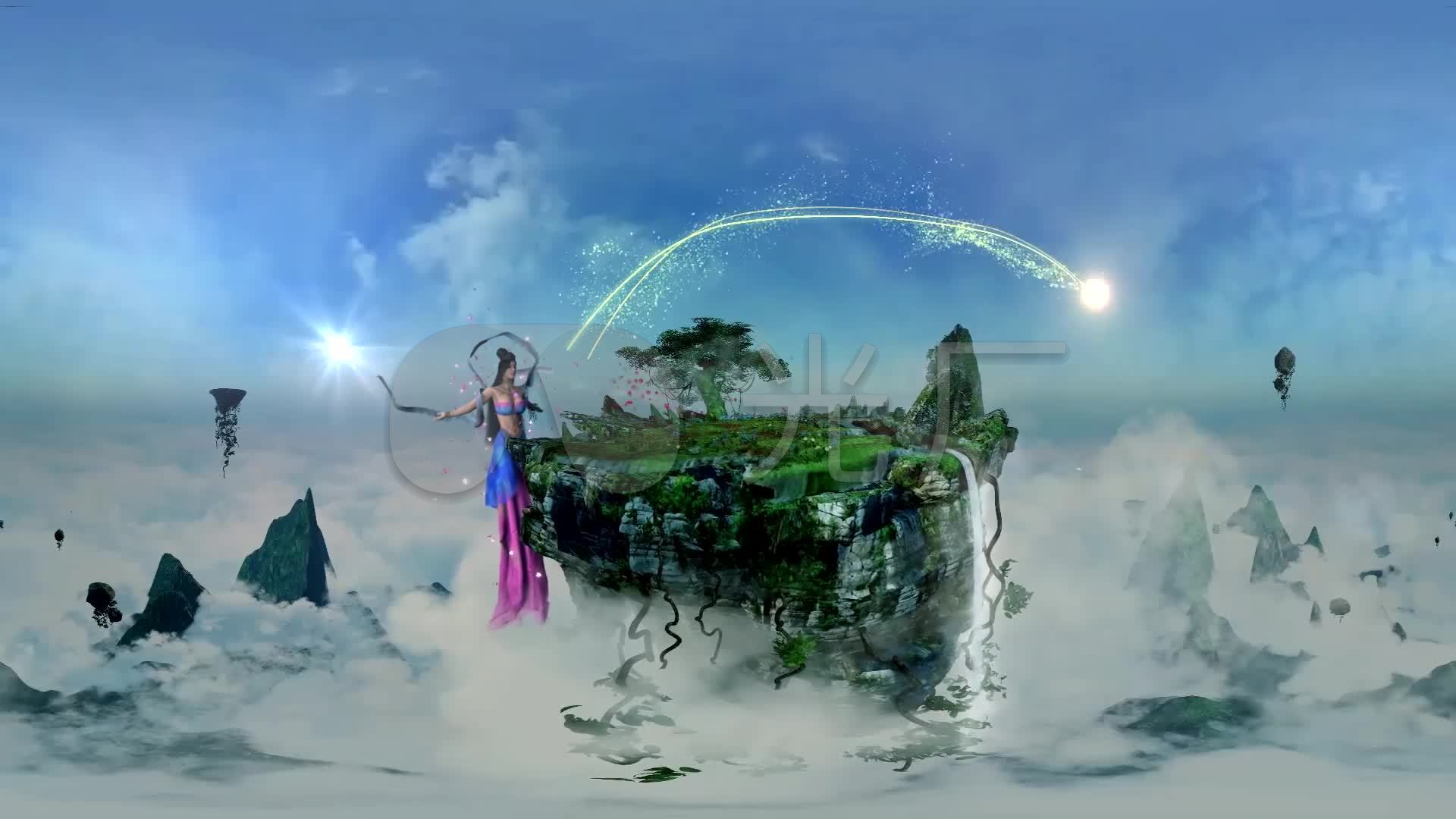 仙境-仙女动画vr美景飞天花草_01080_高清(:)