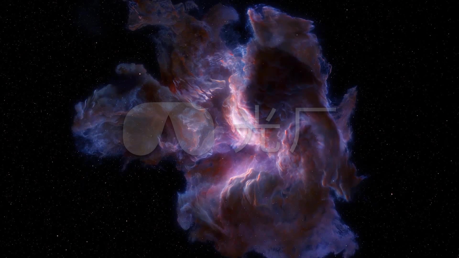 宇宙混沌瑰丽星云