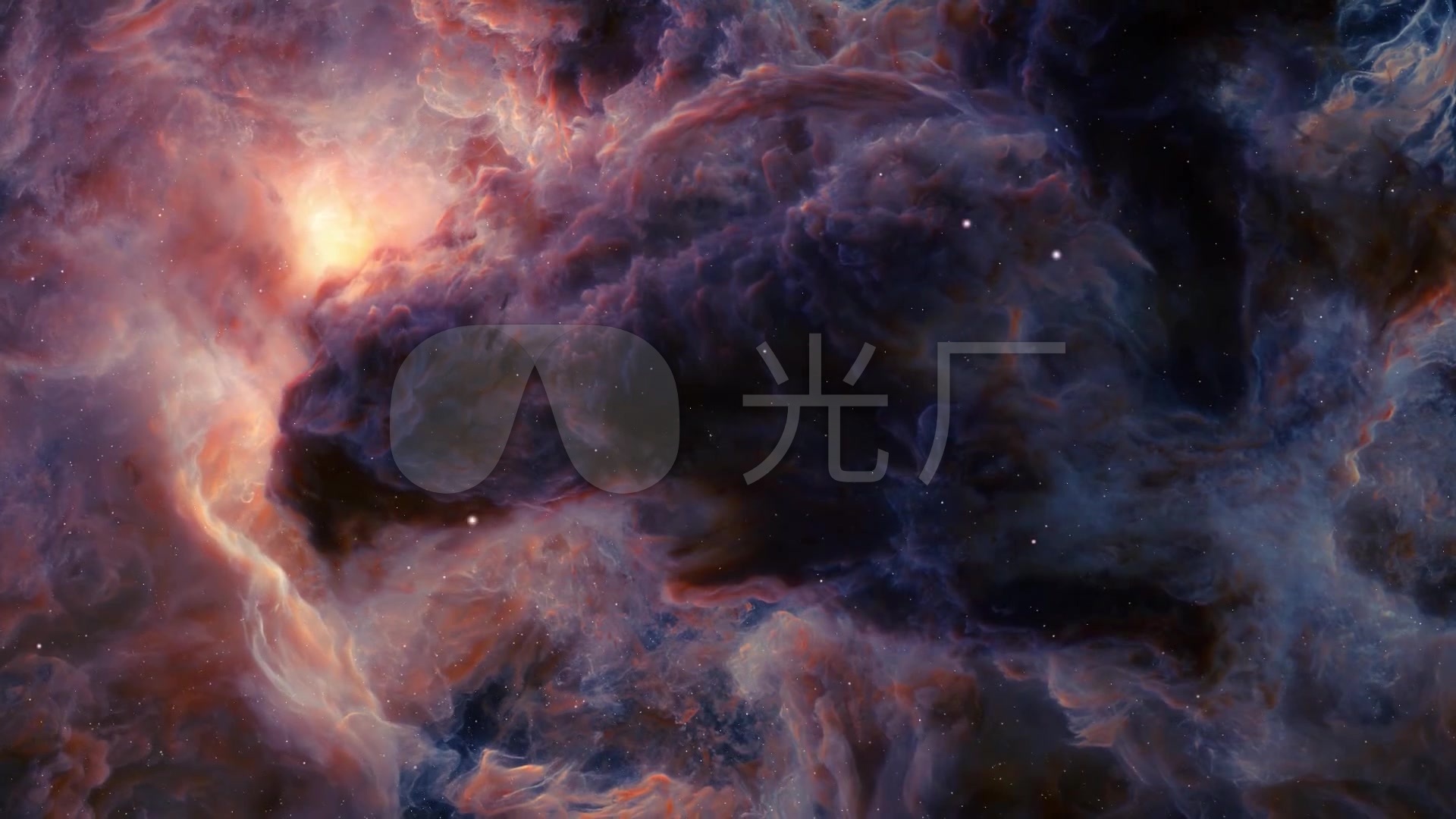 宇宙混沌瑰丽星云