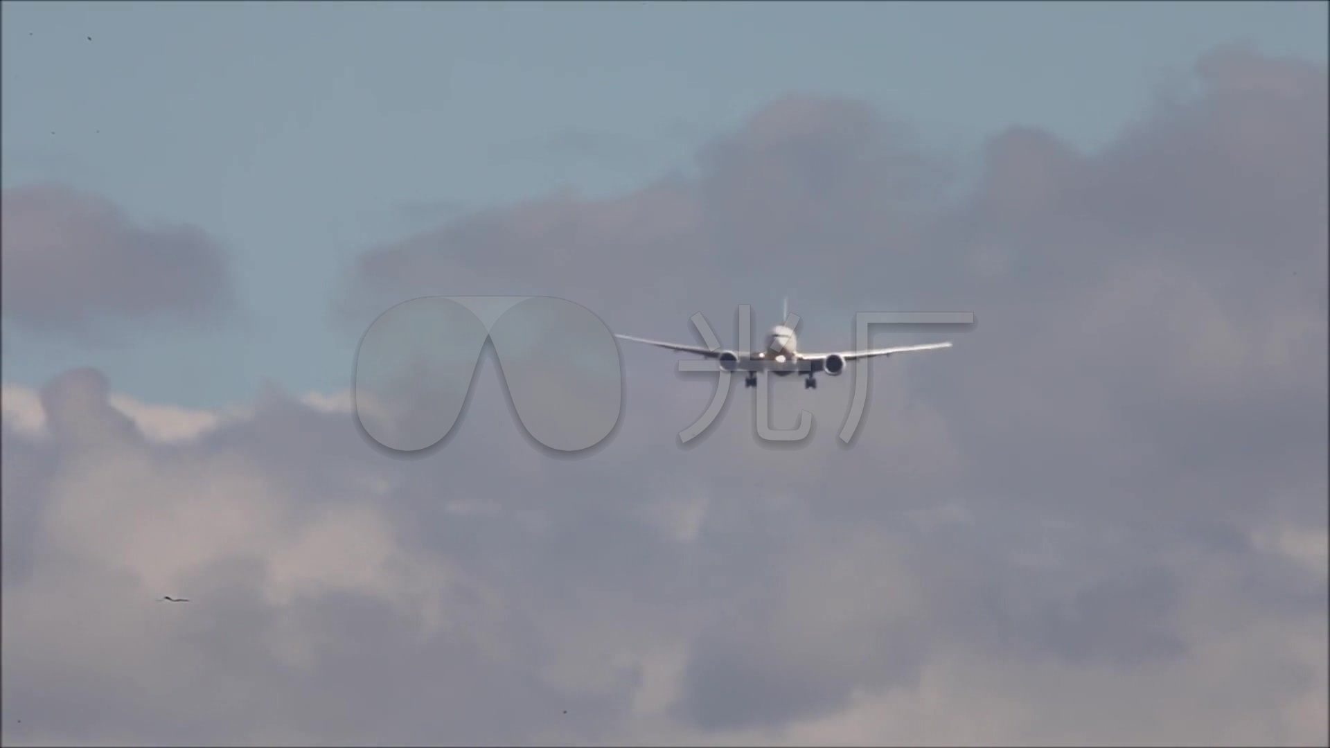 飞机空中盘旋排队等待降落_1920x1080_高清视频素材下载(编号:2110632