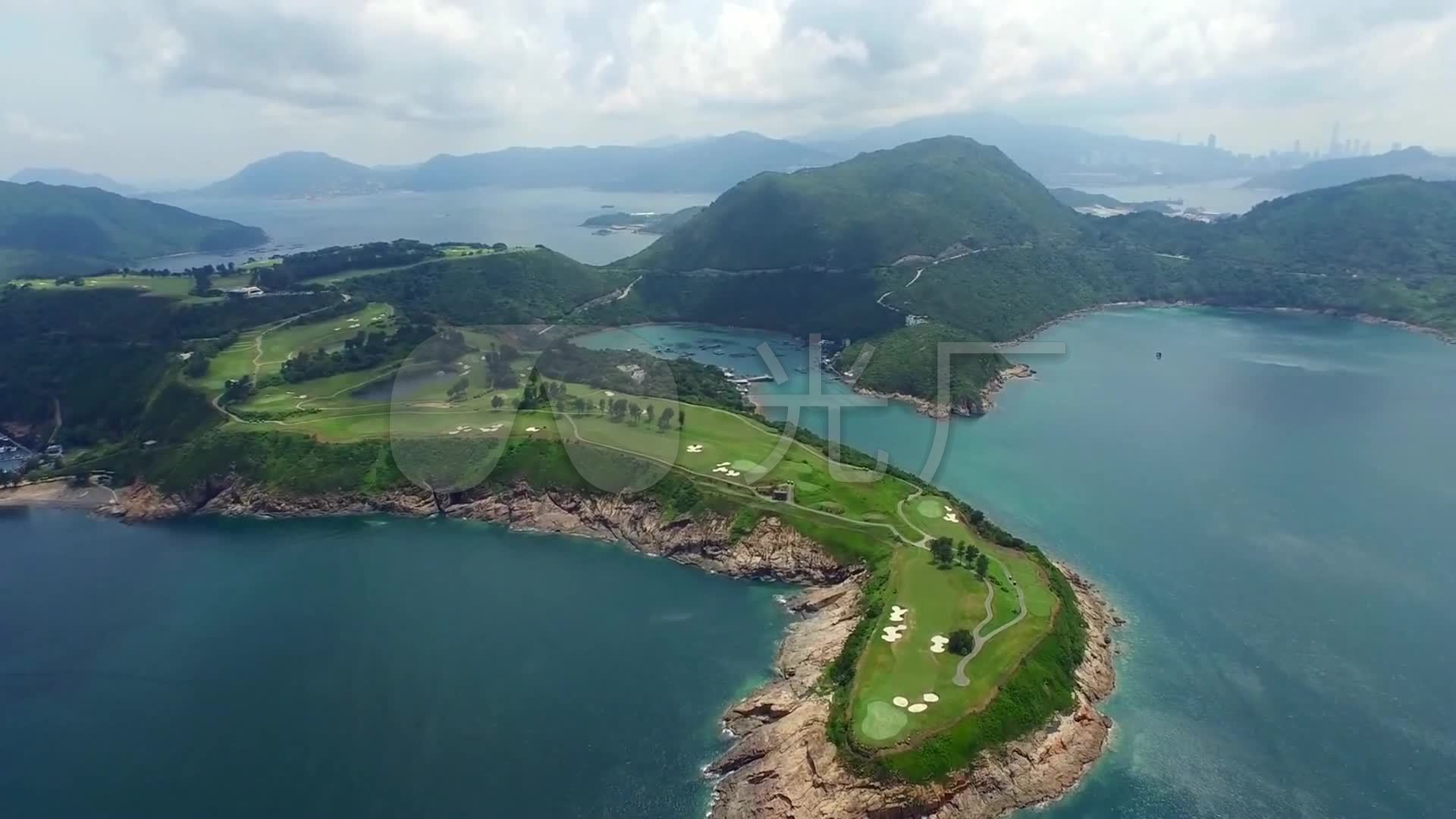 三亚 清水湾 海湾 海岛 航拍 山岭