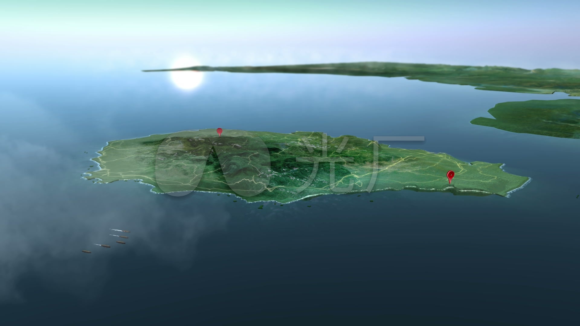 海南岛地标动画