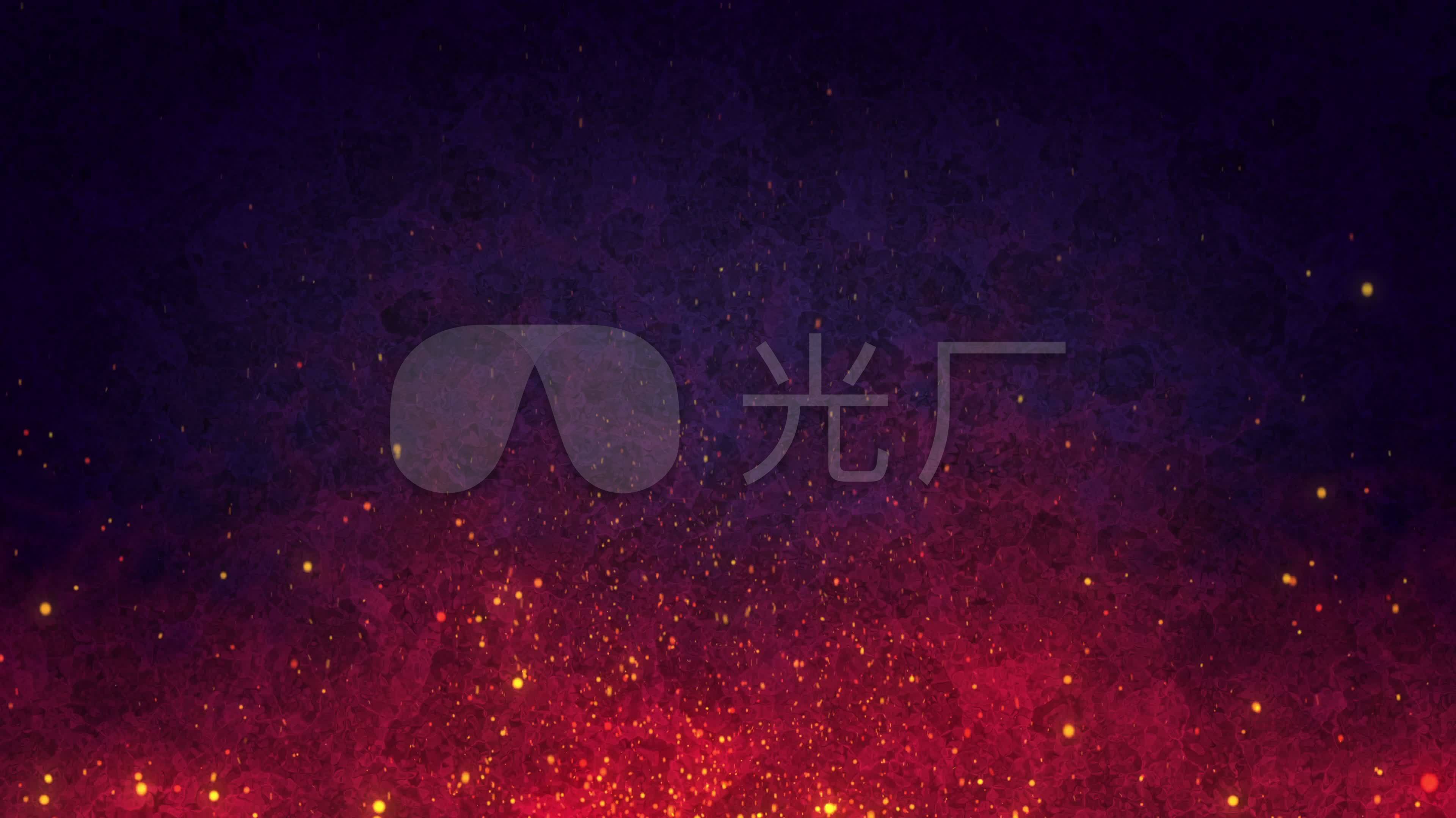 红色升腾粒子片头背景素材