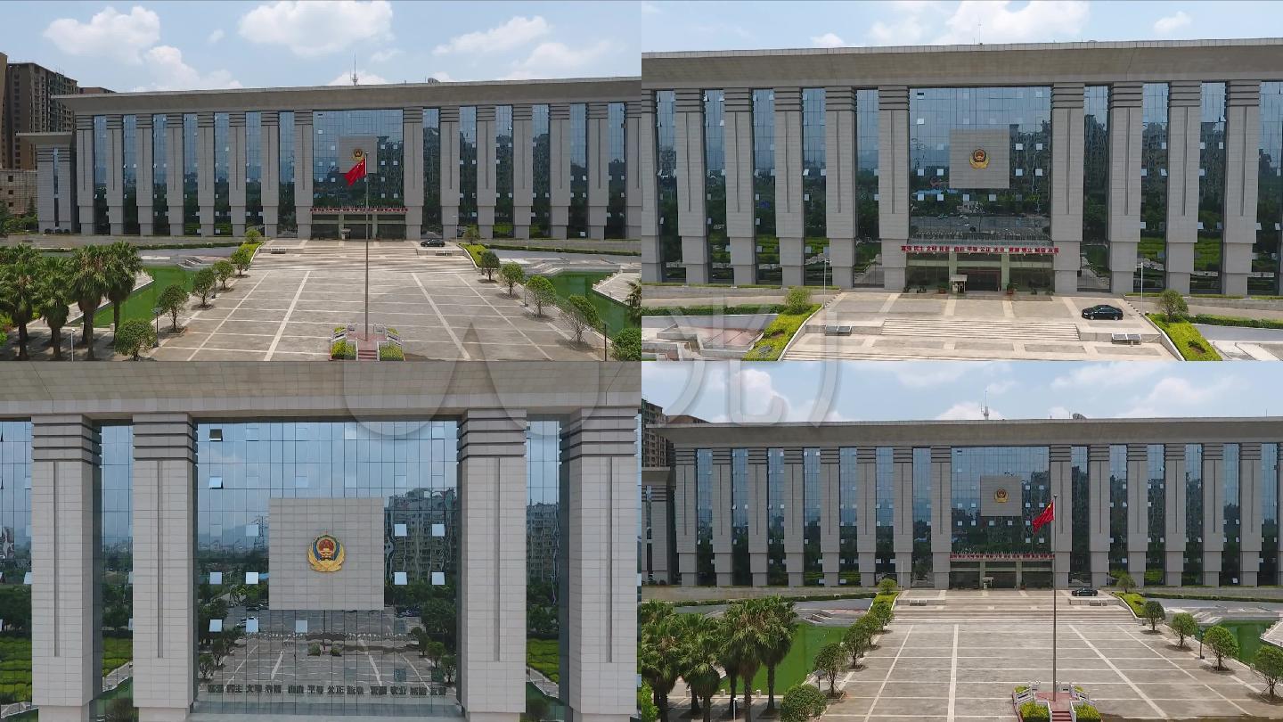 云南省公安厅大楼航拍