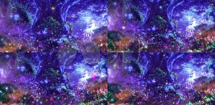 花仙子冰雪地雪景下雪仙女仙境天使
