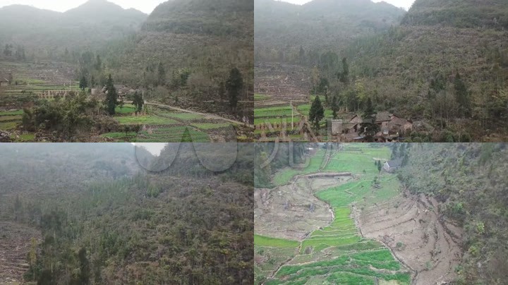 贵州西南山里偏僻孤村